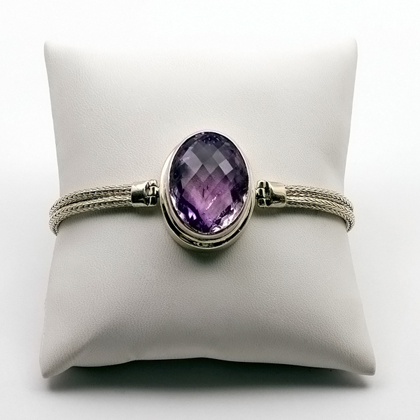 Cut Amethyst Bracelet