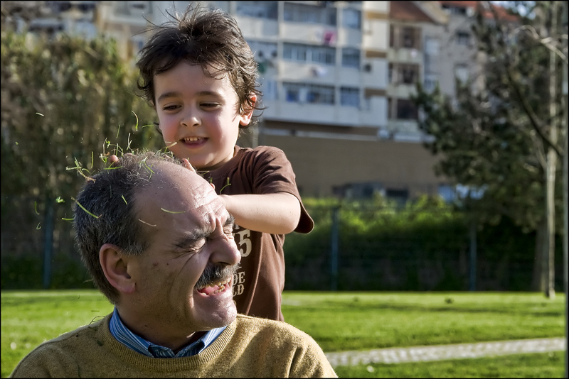 "It looks good on you, Granddad!"