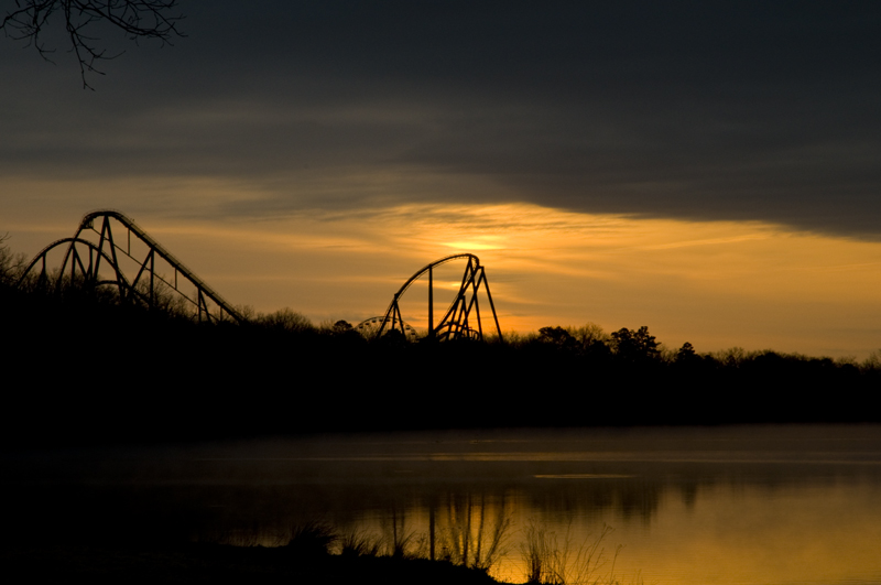 Sunrise Over Six Flags