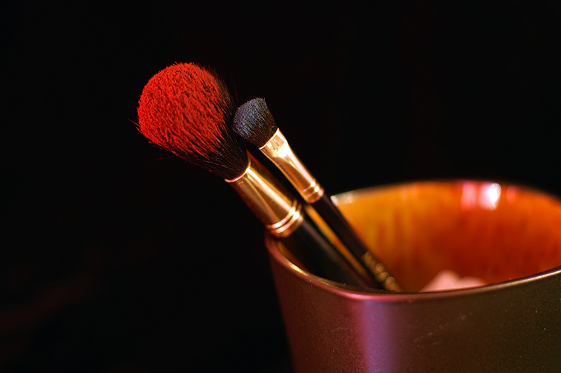 Makeup on Black