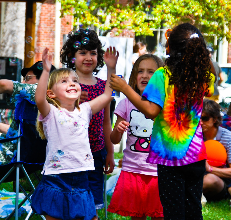 Children love bubbles!