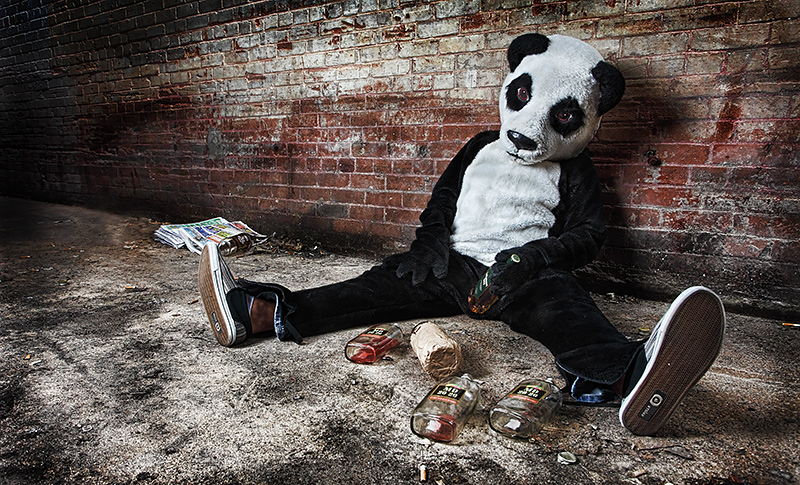 Unemployment hits the Sexual Harassment Panda Mascot
