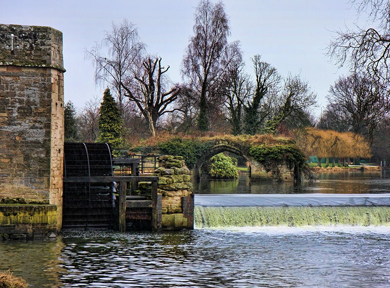 14th Century Bridge (remains) and Mill Wheel