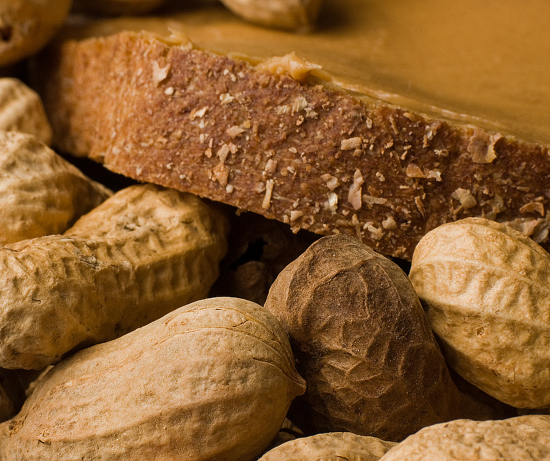 peanut butter on whole wheat