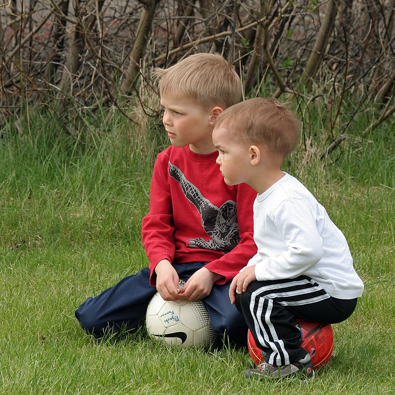 Future soccer stars.