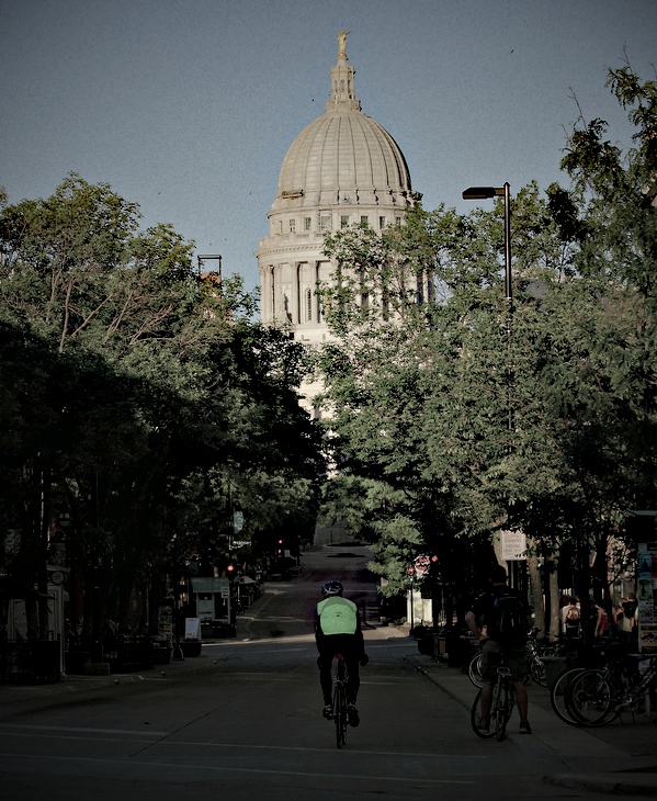 State Street leading to the capital (Madison, WI)