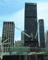 Two Cranes Stand Where Two Identical Towers Once Stood