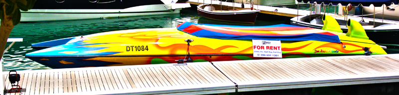 Speed Boat in the Marina
