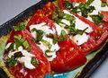 Heirloom Tomatoes with Fresh Mozzarella and Basil