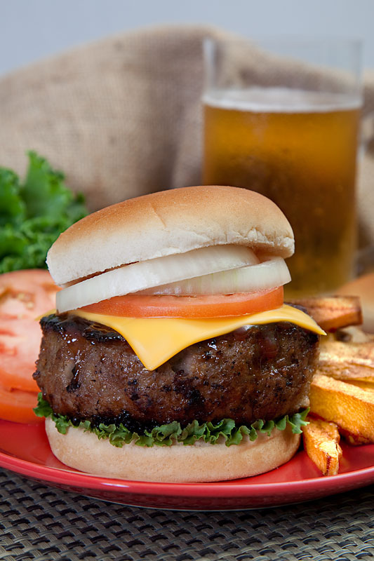 Giant Burger and Beer