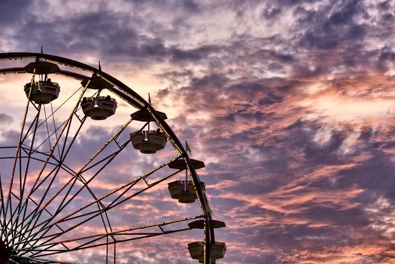 Ferris Wheel and Furious Sky