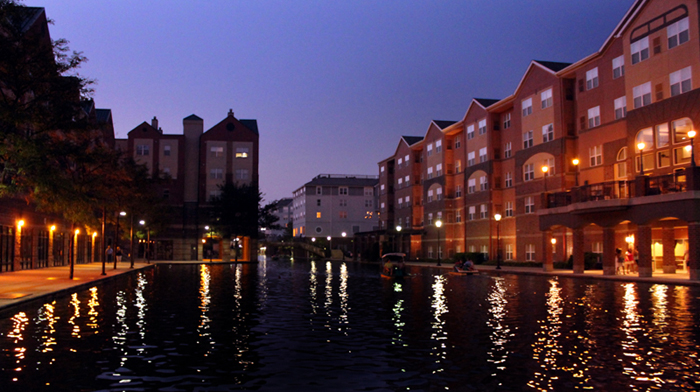 Evening Stroll On The Canal