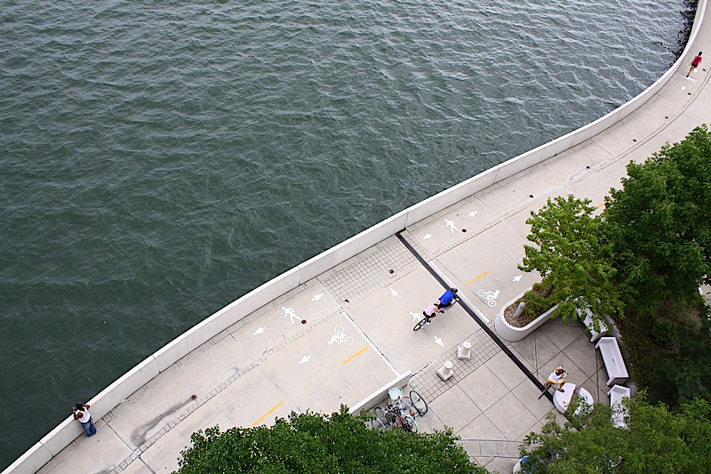 Overlooking the Bike Path