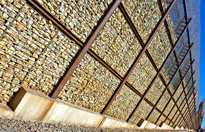 Gabion Stone Wall