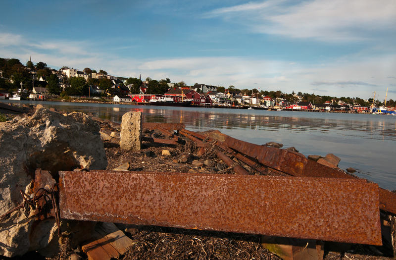 Rusty Remnants of a Ship Yard