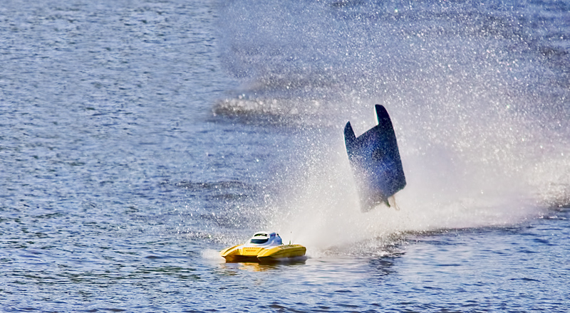 And swooooosh...he pulls into the lead! (No one was hurt...honest)
