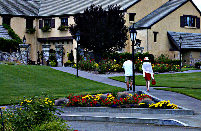 Chateau flower bed