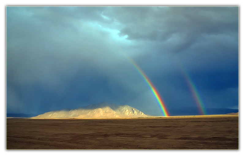 Double Rainbow on the Playa