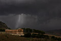 Segesa, Sicily, 10mins to getting drenched, clouds parted, sun shone spotlight on 4BC Temple