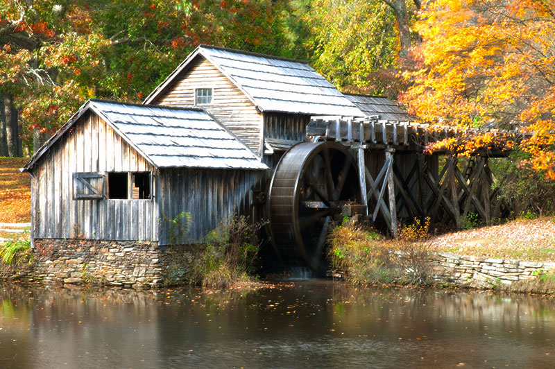 Grist Mill in Fall