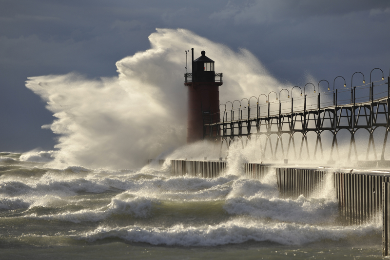 October Gale on Lake Michigan