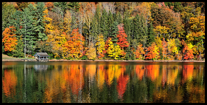 Autumn by the Boathouse