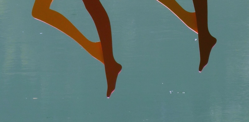 Almost touching the water..