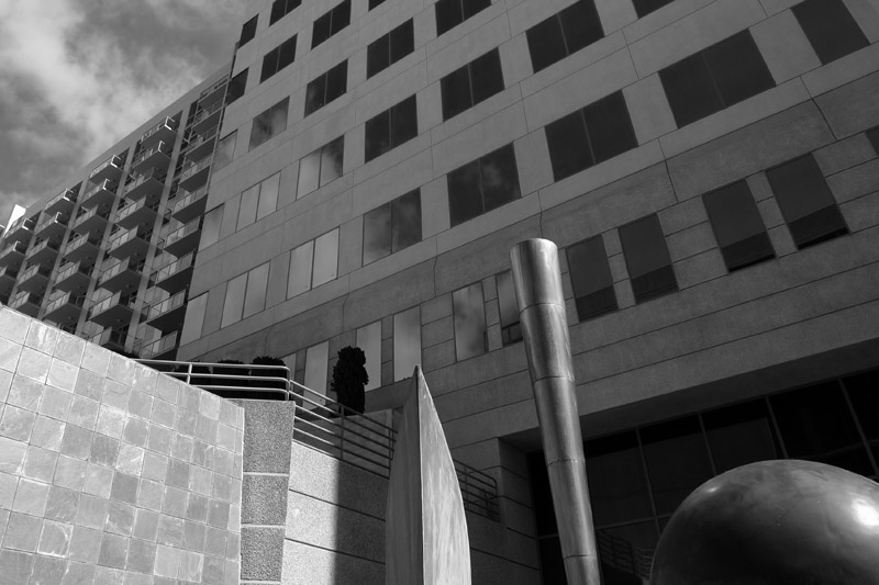 Courtyard in B&W