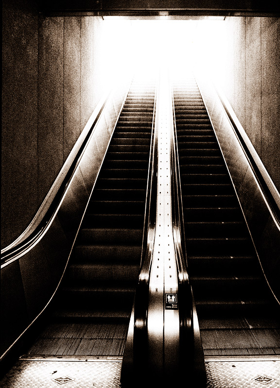 "Escalator Temporarily Stairs. Sorry for the Convenience."