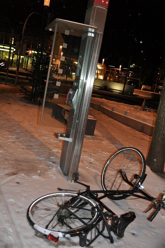 White payphone