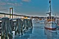 Harbour in winter