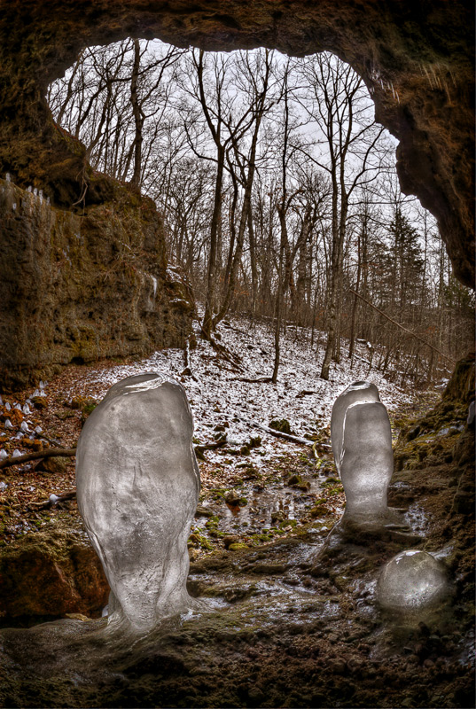 Ice Stalagmites