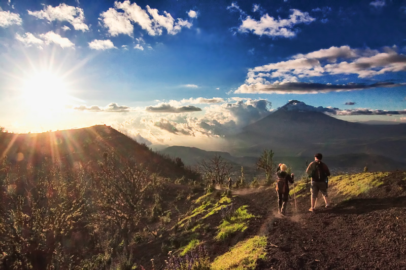 Hiking Pacaya at Sunset