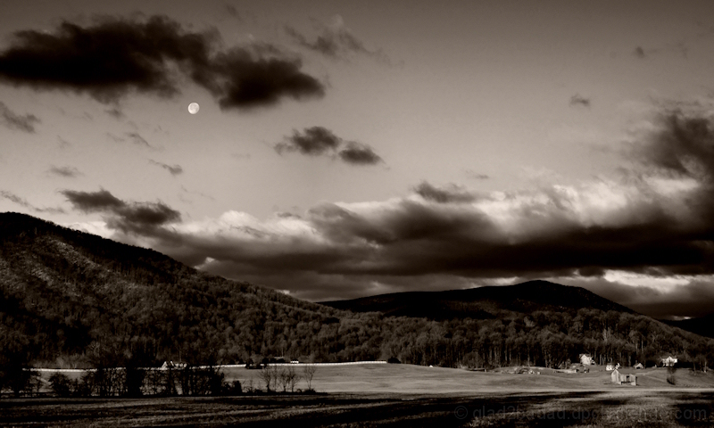 Morning Sunlight greets Evening Shadows