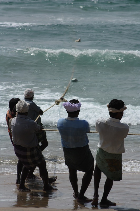 Fishermen on Kovolam Beach