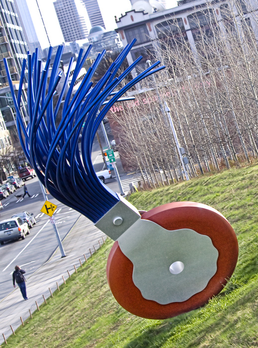 Giant Runaway Monster Eraser Wheel Terrorizes the City