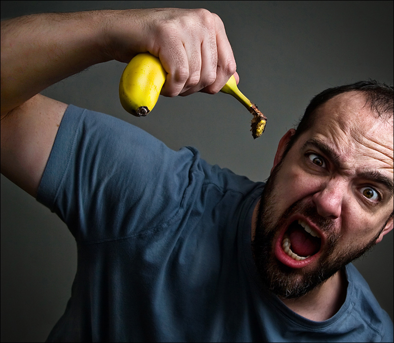 "Now you, come at me with this banana."