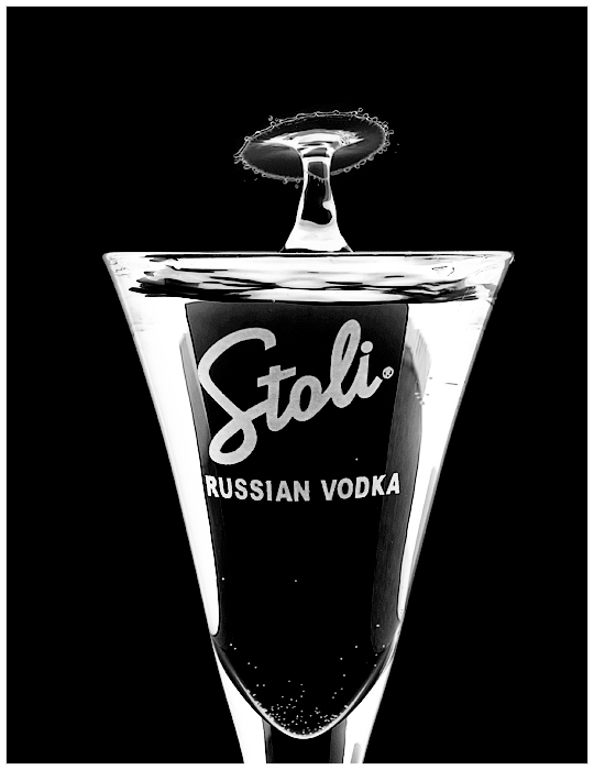 Vodka with a "drop" of water