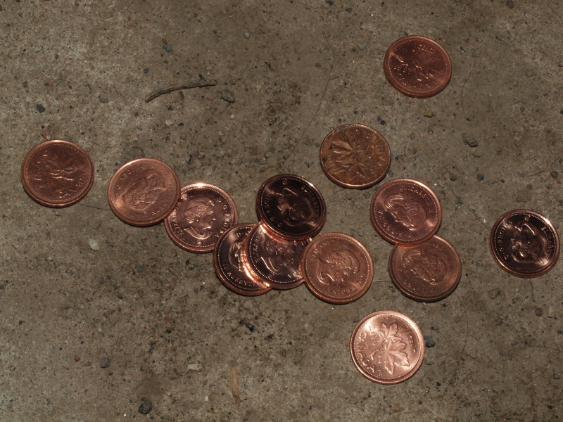 See a penny pick it up, all day long you'll have good luck, or leave there & despair.