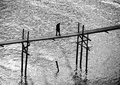 Man on a pier