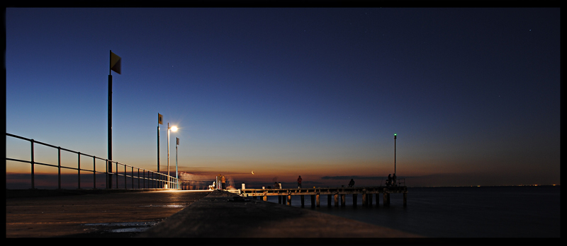 Twilight on the pier