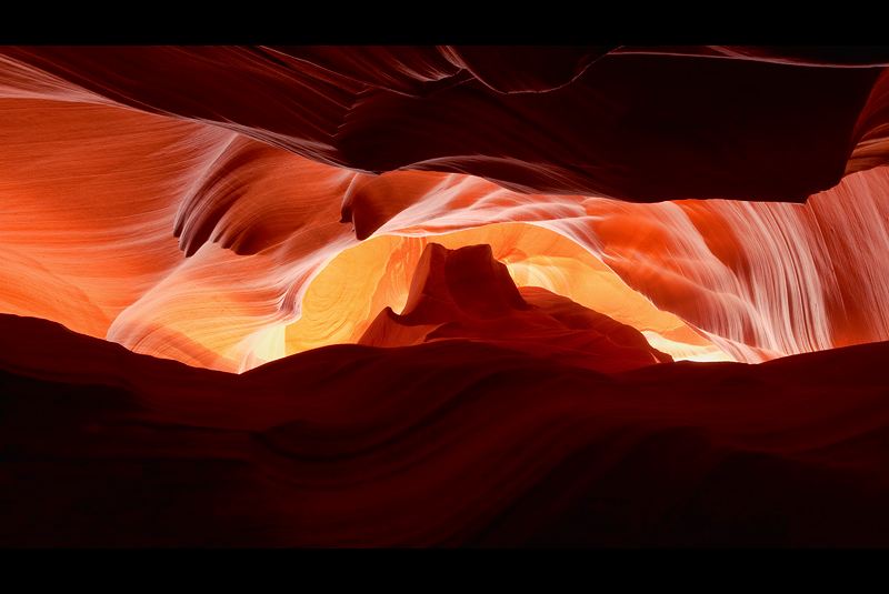 the place where water runs through rocks