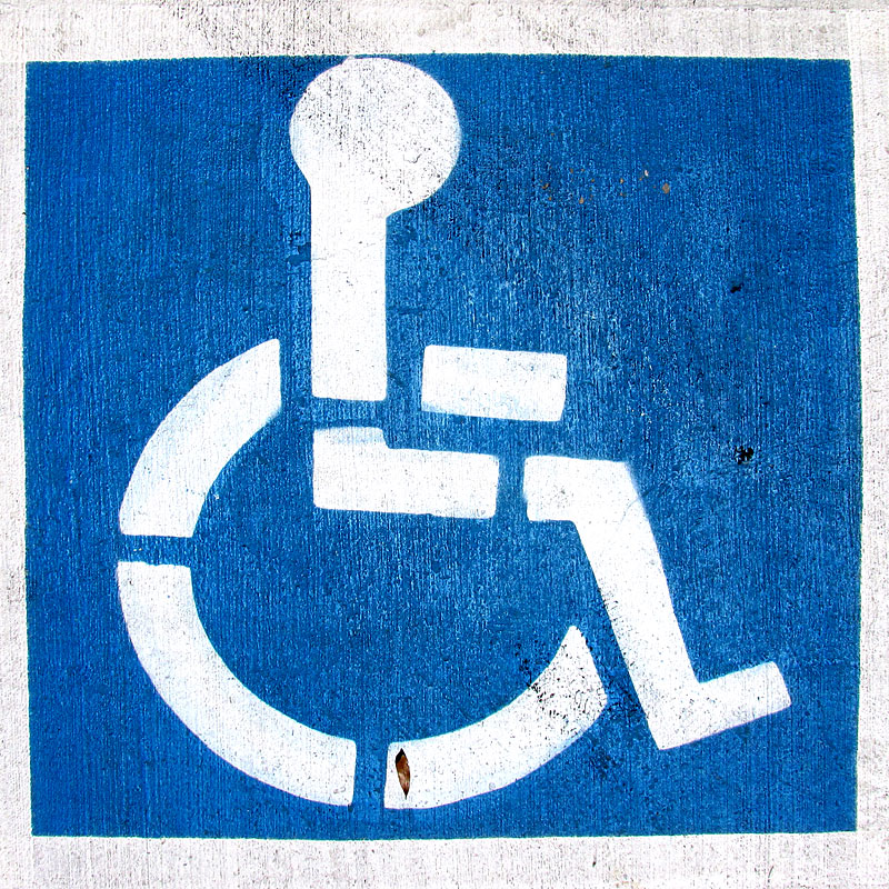 Cripple Sticker Needed to Park Here (I have one)
