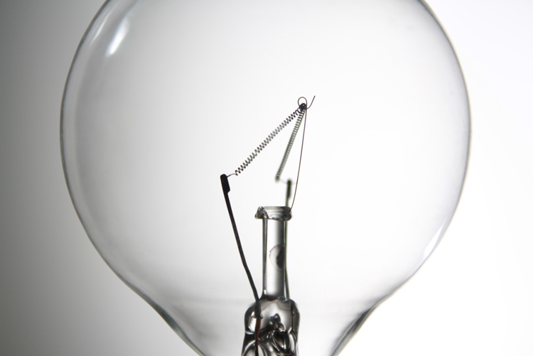 Light Bulb on White