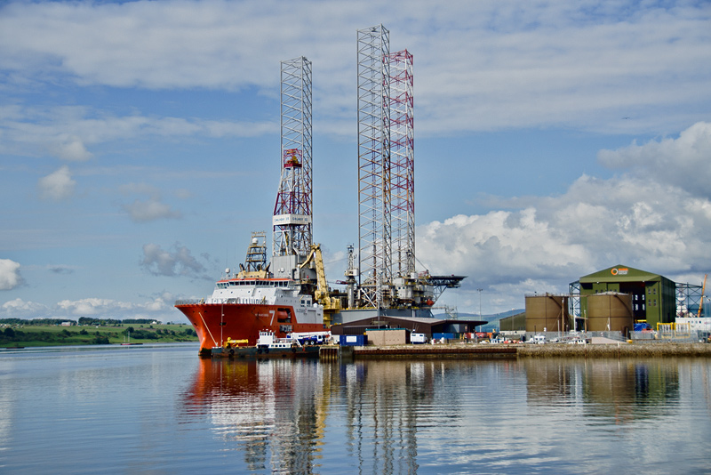 In the Harbour at Invergordon, Scotland