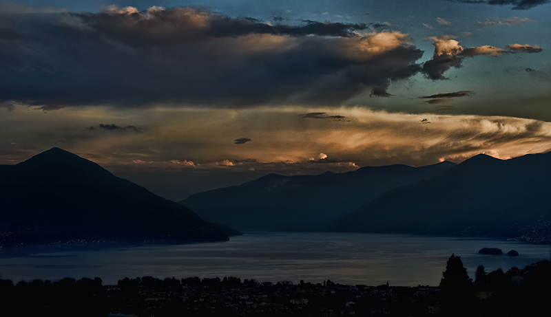 Sunset over Lago Maggiore