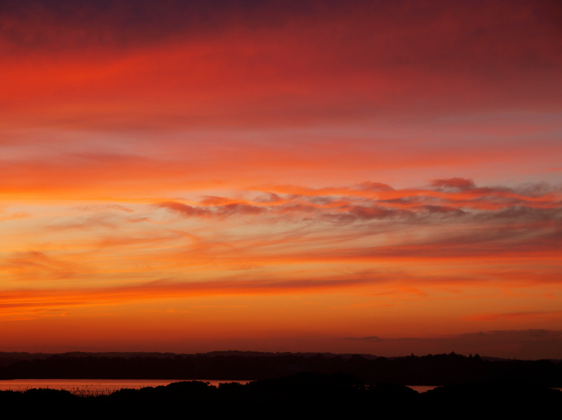 Colorful cloud concert holds my gaze