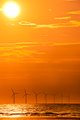 Wind Turbines at Sunset