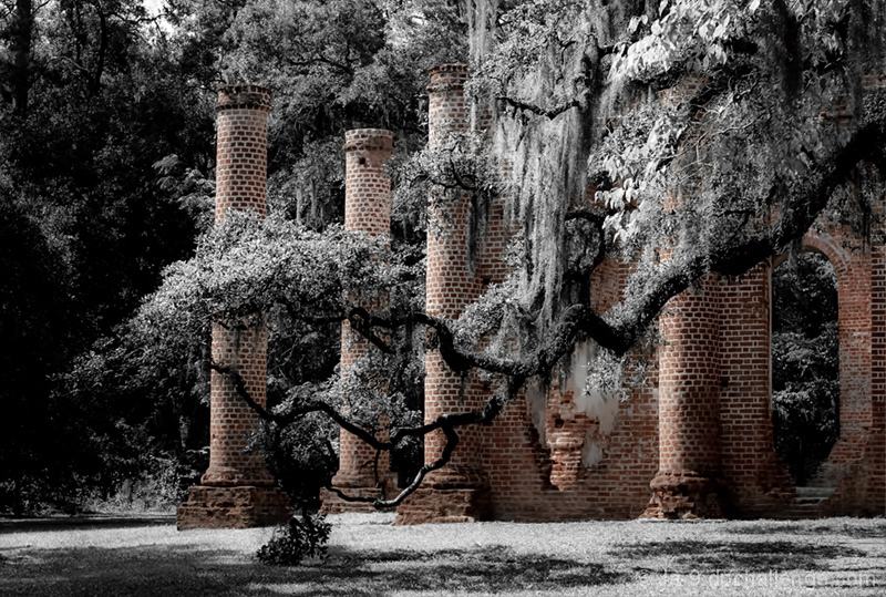 Old Sheldon Church circa 1755