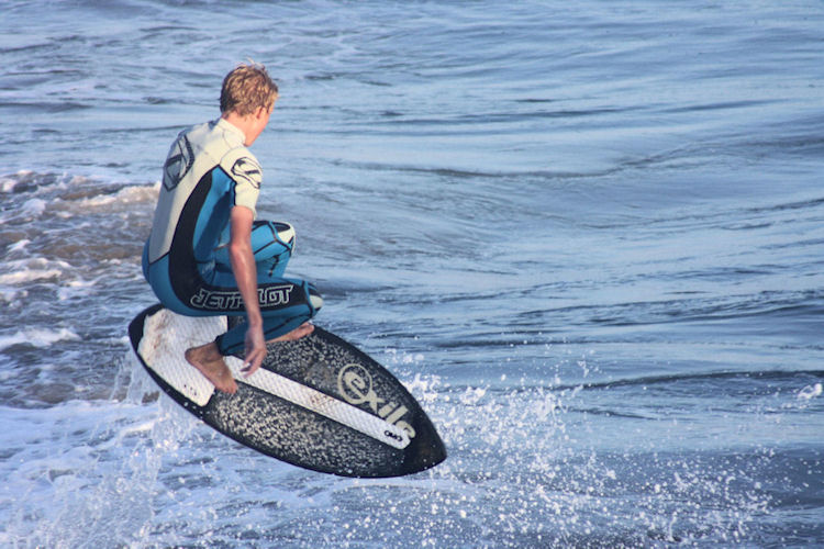 Skim-boarding...